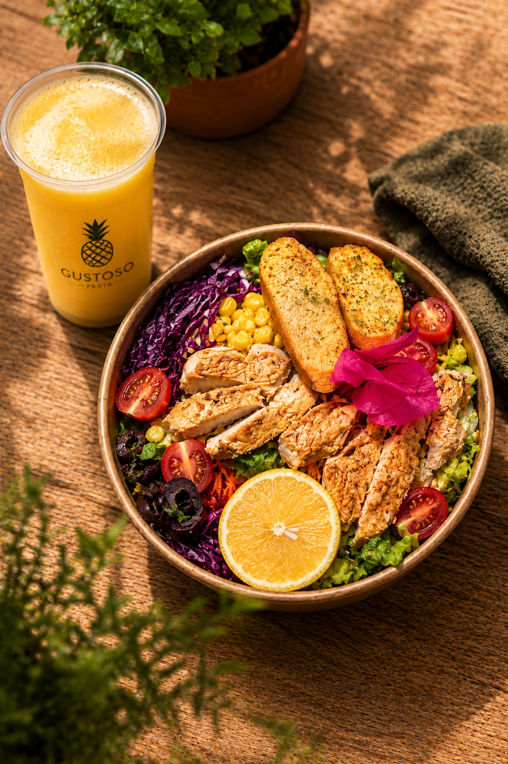 Bowl de Pollo + Jugo Natural